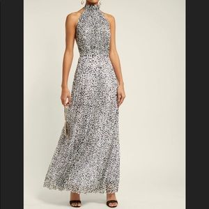 RAQUEL DINIZ Giovanna leopard-print dress